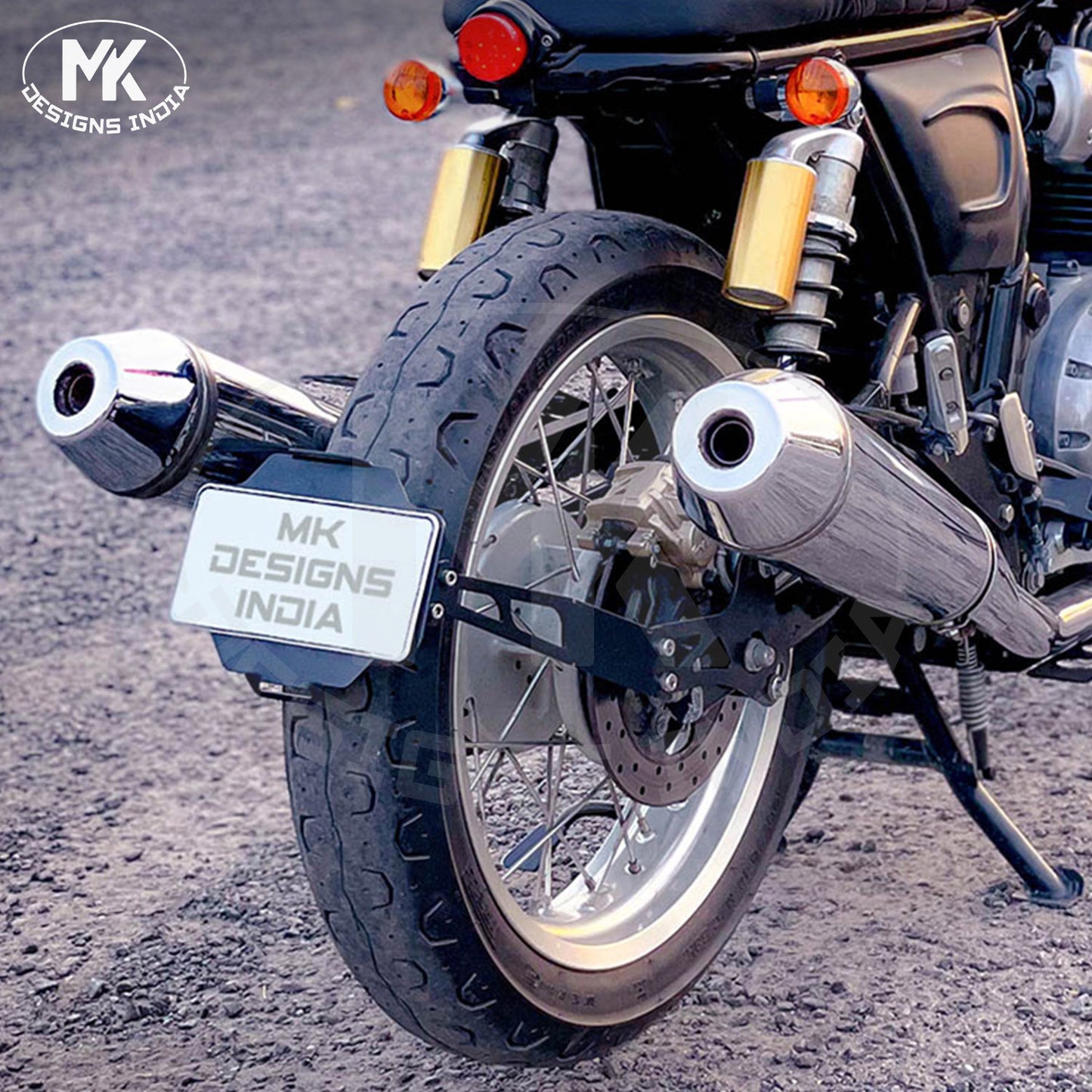 Tyre Hugger with Licence Plate.