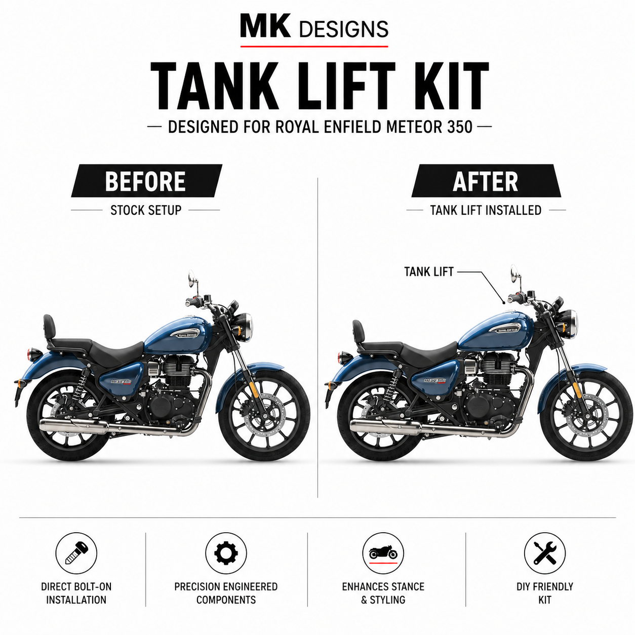Tank lift kit - Meteor/Classic Reborn/Hunter 350