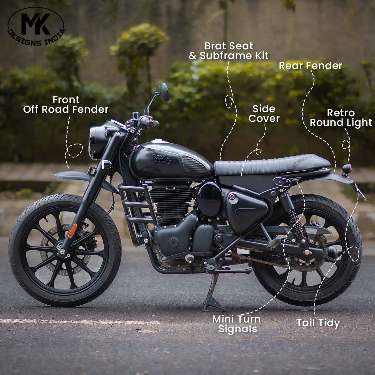 Brat seat & Subframe kit - Classic 350 Reborn