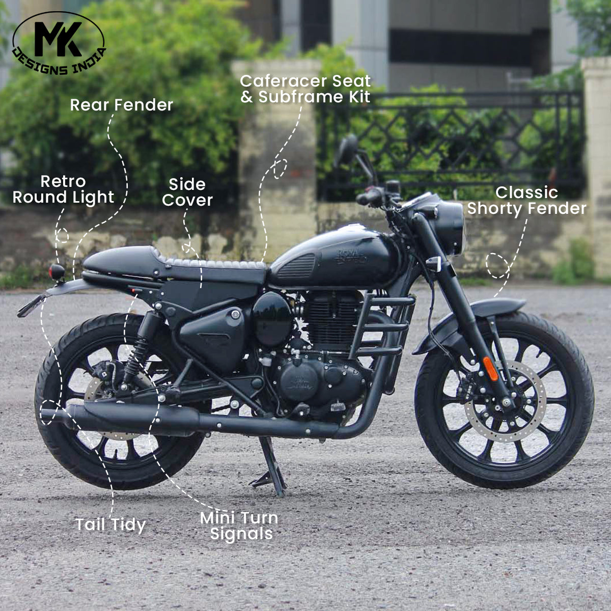 Caferacer Seat & Subframe kit - Classic 350 Reborn