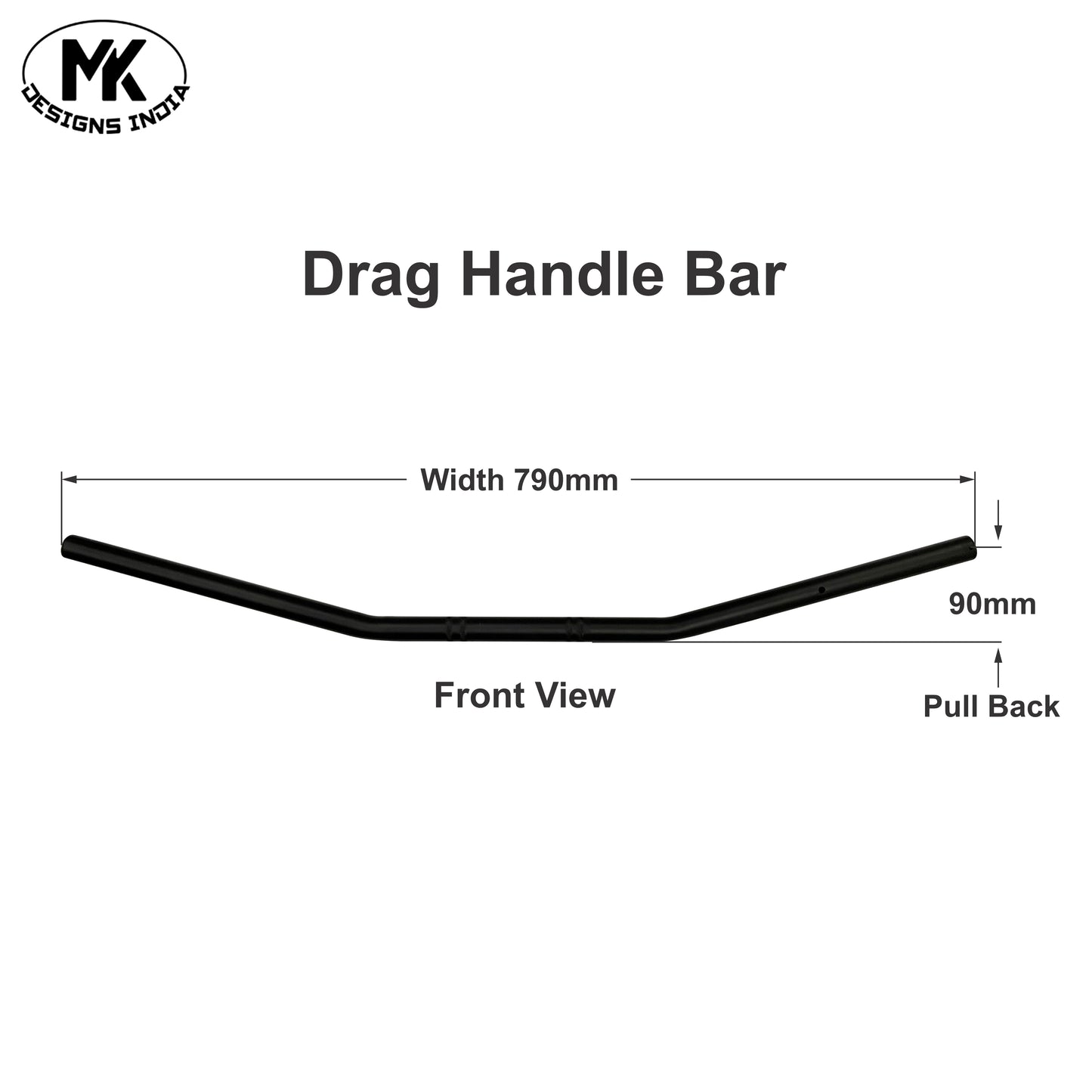 Drag Handle Bar with Risers for Hunter.