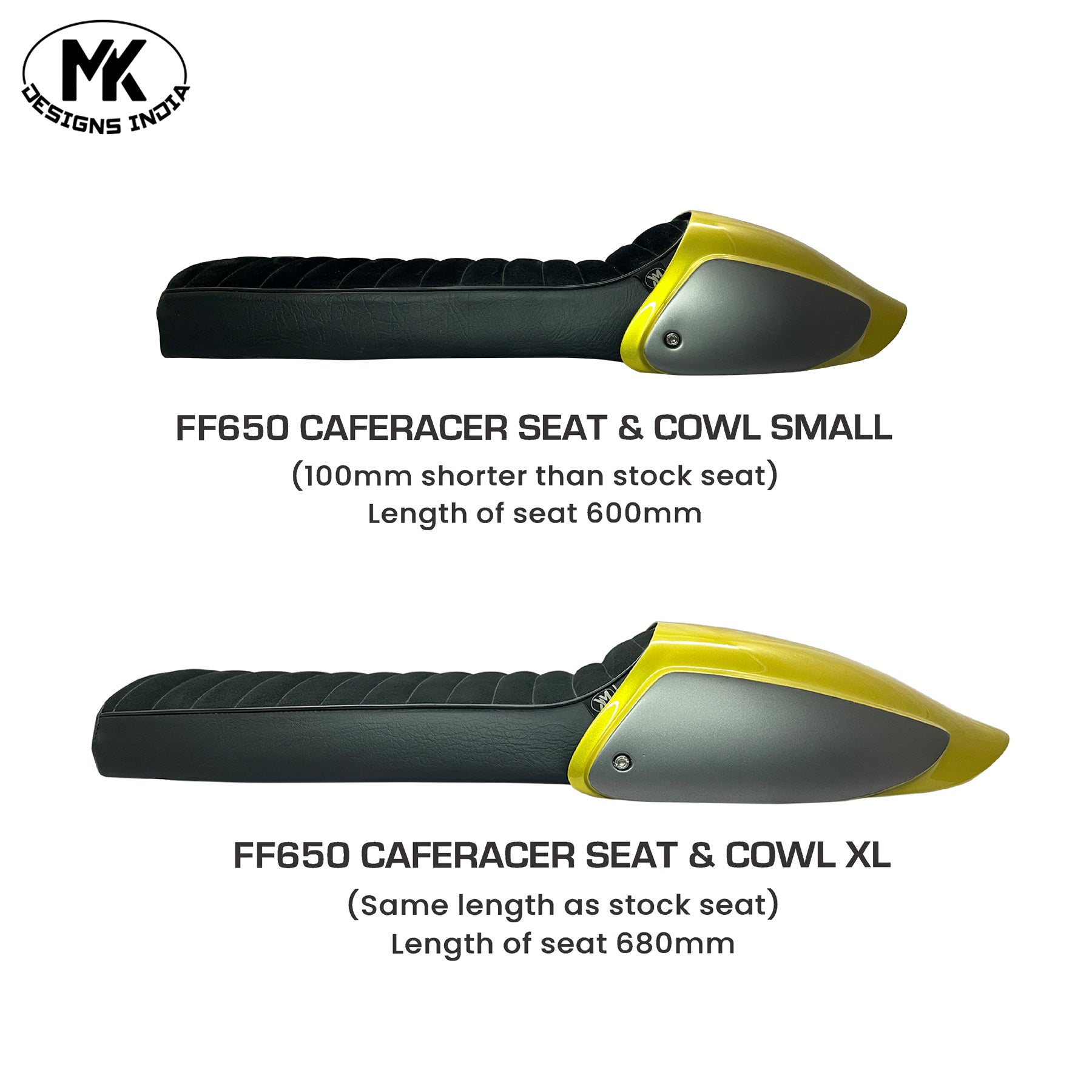 Caferacer Seat & Cowl FF650 – MK DESIGNS INDIA