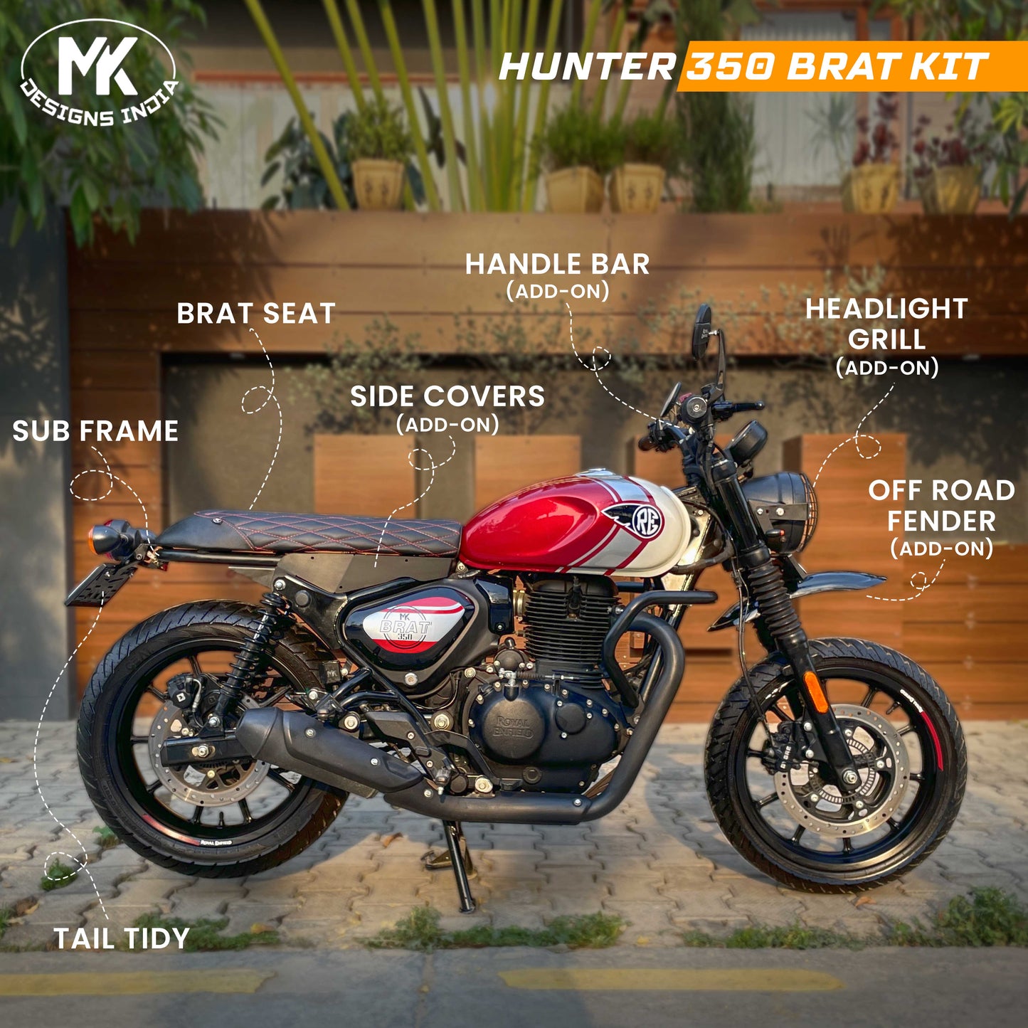Brat Seat & Subframe Kit - HNTR